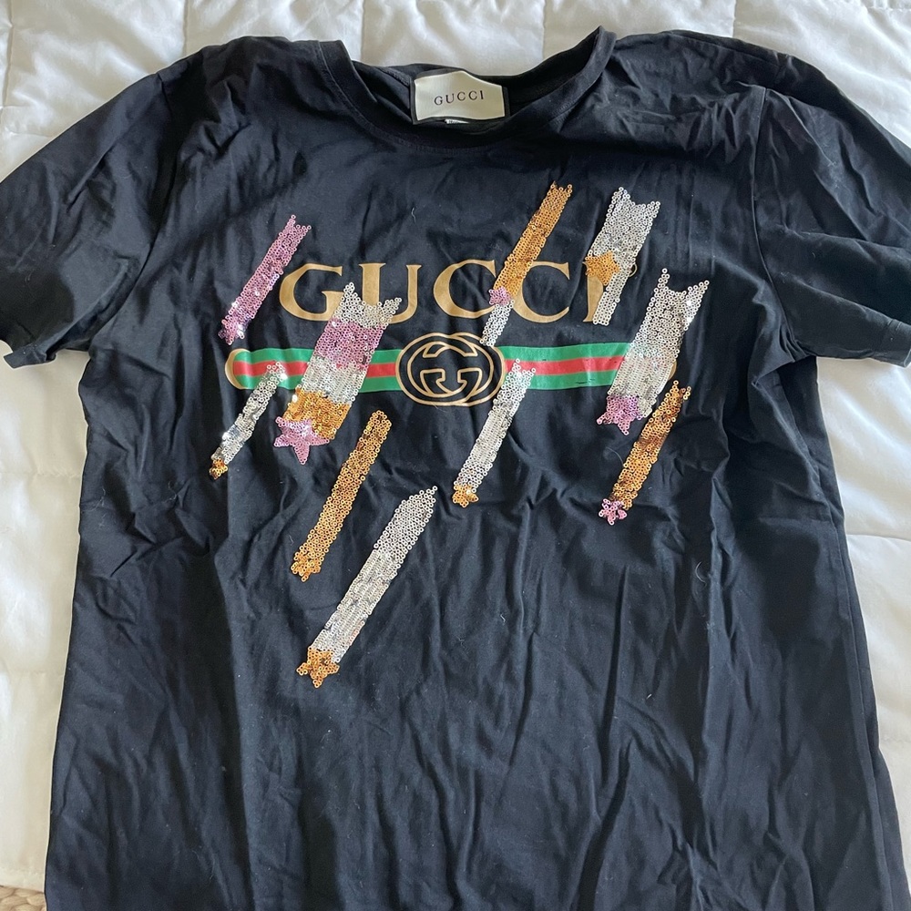 Gucci sequin tshirt